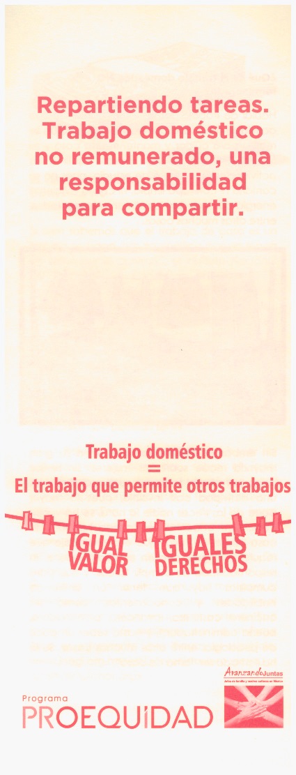 Portada del folleto del proyecto Repartiendo Tareas